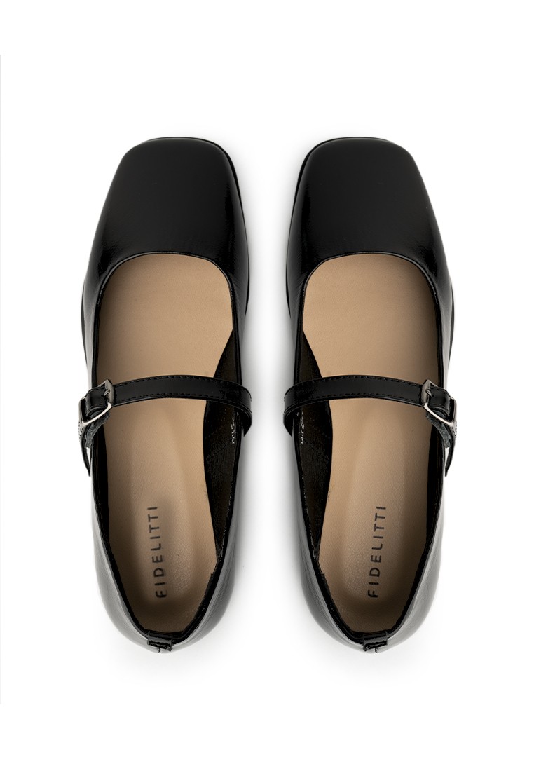 Балетки Mary Jane лакові шкіряні