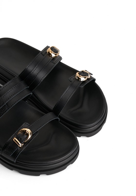 Шльопанці шкіряні жіночі Vzuttya.UA