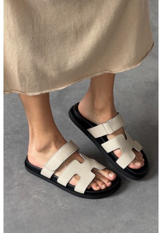 Шльопанці шкіряні жіночі Vzuttya.UA