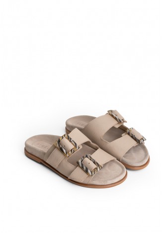 Шльопанці шкіряні жіночі Vzuttya.UA